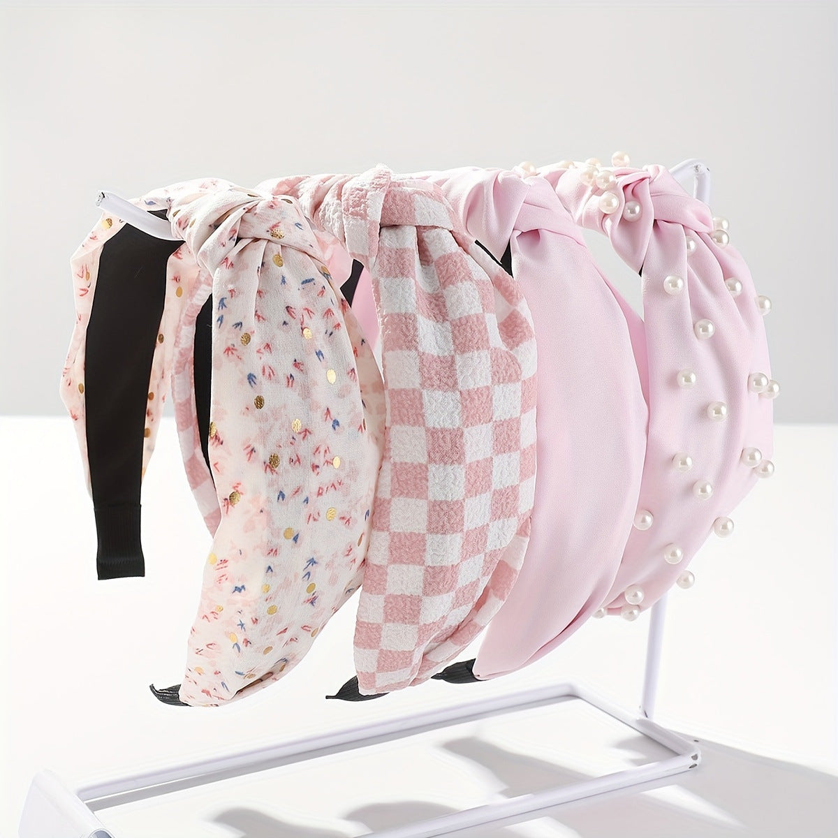 Wholesale Wide-brimmed headband hairpin pink headband cloth